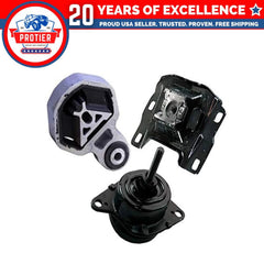 Motor & Torque & Trans Mount 3PCS Set Compatible for 2012-2015 Compatible ford 6B93BC-57
