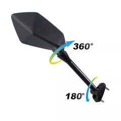 Side Rear View Mirrors Fit For Kawasaki NINJA650R 2009-2016 2012 2010 2011 Black