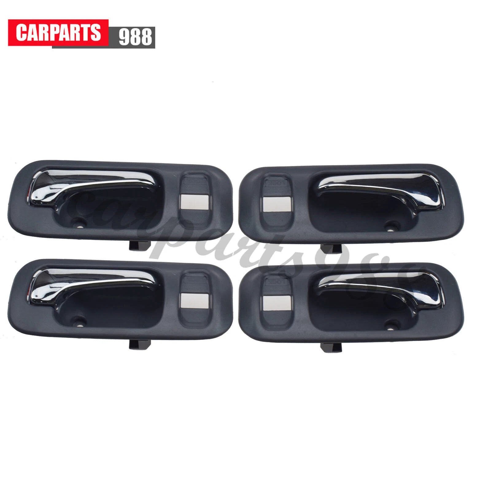 Interior Door Handle Gray Front Rear LH RH for 1997-2001 Honda CRV 72164S10A11ZA 6B93BC-57
