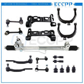 ECCPP 17Pc Complete Power Steering Rack And Pinion Suspension Kit For Chevy Gmc 6B93BC-57