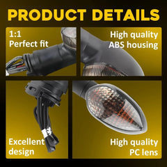 2X Motorcycle Turn Signal Indicator Light For YAMAHA YZF- R25 R3 R15 R1 R6 R6S A 6B93BC-57