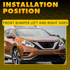 FOR 2015-2019 NISSAN MURANO LEFT AND RIGHT SIDE BUMPER TO FENDER BRACKETS US 6B93BC-57