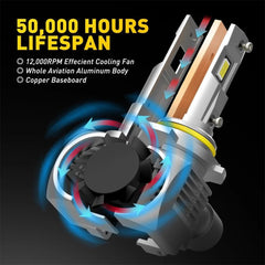 AUXITO 9005 HB3 H11 LED Headlight Kit Bulb High Low Beam White Super Bright EOA AUXITO