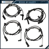 4Pcs Front Rear ABS Speed Sensors For 2014-2018 Ram 2500 2018 Ram 3500 Crew Cab 6B93BC-57