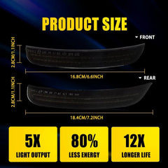 4X For 2015-23 Chrysler 300 Front Rear Dynamic LED Bumper Side Marker Lights EOA 6B93BC-57