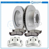 Front Brake Calipers & Rotors & Pads Set 8Pcs For 2006-2008 Dodge Ram 1500 6B93BC-57