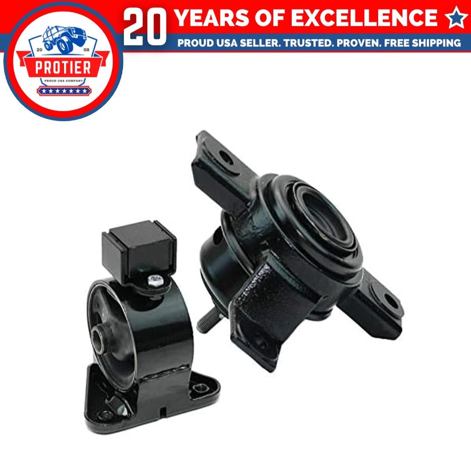Fits Hyundai Santa Fe/Kia Sorento 2.4L 3.5L 2010-2013 Motor Mount Set 2PCS : 6B93BC-57