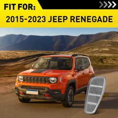 2x Amber LED Side Marker Lights Fender Lamps Clear For 2015-2023 Jeep Renegade A 6B93BC-57