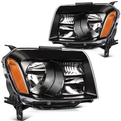 For 2015-2012 Honda Pilot SUV 3.5L Black Housing Left+Right Headlights Assembly
