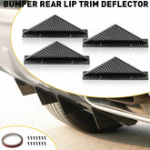 4x Car Lip Bumper Rear Diffuser Shark Splitter Accessories Fins Carbon Fiber USA 6B93BC-57