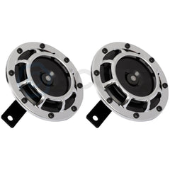 12V 125 mm White Grill-Mount Car Horns Universal For Car SUV Truck Yacht 6B93BC-57