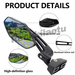 For Suzuki GSXR1000 2001-2011 GSXR750 96-09 Hayabusa 99-11 Rearview Side Mirrors