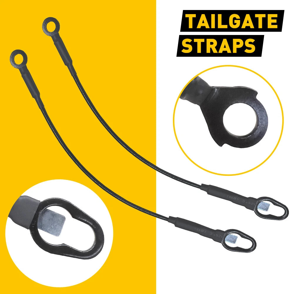 Pair Set of 2 Tailgate Tail Gate Cables for 87-11 Dodge Dakota Pickup Truck EOA 6B93BC-57