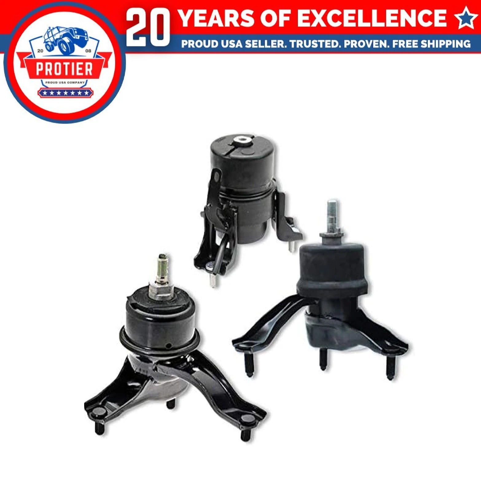 Fits 2004-2006 Toyota Camry 3.3L / Lexus ES330 Motor & Trans Mount 3pc : 6B93BC-57