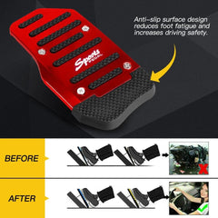 3 Piece Universal Car Non-Slip Manual Gas Brake Foot Pedal Pad Cover Set Red EOA 6B93BC-57