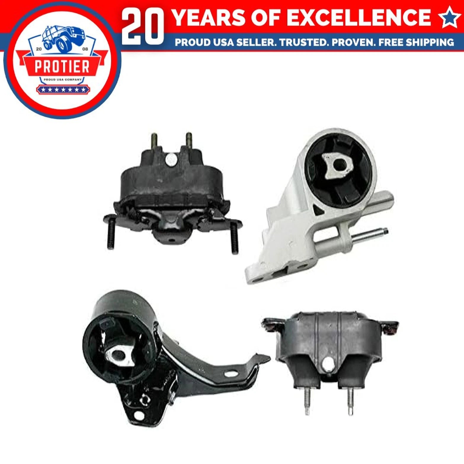 Fits 2008-2010 Chevrolet Malibu 3.5L AUTO Motor&Trans Mount Set 4pcs 6B93BC-57