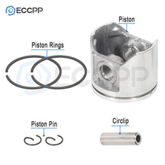 47mm Cylinder Piston Kit For Husqvarna Husky 357 359 Chainsaw 6B93BC-57