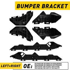 Bumper Bracket For 2009-2013 Corolla Toyota Set of 2 Rear Left & Right Side EOA 6B93BC-57