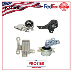 Motor & Trans Mount 4PCS Set For 2008-2010 Chevrolet Malibu 2.4L Auto Trans 4SPD 6B93BC-57