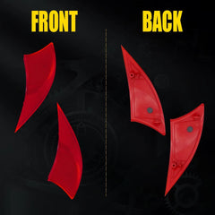 Set of 2 Rear Bumper Reflectors LH & RH For Lexus IS200t IS250 IS300 IS350 Red A 6B93BC-57