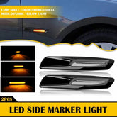 2x Smoke Black Trim Fender Side Marker Light For 2011-2016 BMW F10 5 Series USA 6B93BC-57