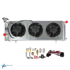 3 Row Radiator+Shroud Fan For 1984-2001 Jeep Cherokee XJ/Comanche 2.5L 2.8L 4.0L 6B93BC-57