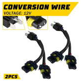 Conversion Wire H6054 to 9005 9006 Two Harness Head Light Bulb Adapter Connector 6B93BC-57