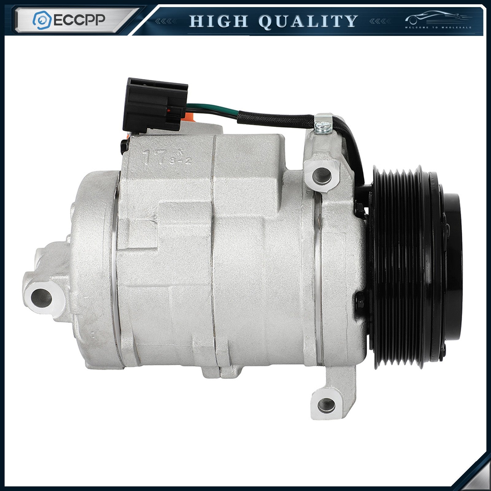 A/C Compressor With Clutch Fits Cadillac CTS 2.8L 3.6L 2005 2006 2007 6B93BC-57