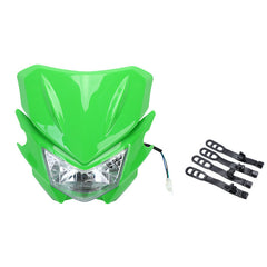 Green 25W Off Road Dirt Bike Headlight For KDX 220R KLX DRDS YZ XT DT SX KX