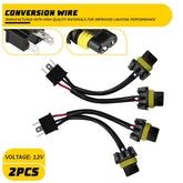 Conversion Wire 9003 to 9005 9006 Two Harness HeadLight Bulb Adapter Connector A 6B93BC-57