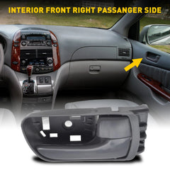Interior Door Handle For Toyota 2004-2010 Sienna Front Right Passenger Side Gray 6B93BC-57