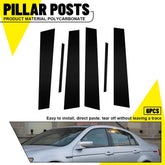 BLACK Pillar Posts for Acura TL 04-08 6pc Set Door Cover Piano Window Trim Kit A 6B93BC-57