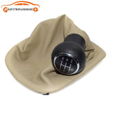 5 Speed Gear Shift Knob Gaiter Beige Boot For VW Volkswagen PASSAT B5 1998-2010 6B93BC-57