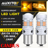 AUXITO Amber 1156 BA15S 1156A LED Turn Signal Lights Anti Hyper Flash Error Free AUXITO
