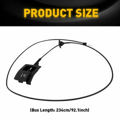 Hood Latch Release Cable w/Handle Fits 1992-97 Ford Trucks F-Series Bronco EOA 6B93BC-57