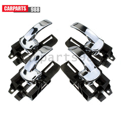 Chrome Interior Door Handle Front Rear LH RH For Nissan Qashqai 07-13 80671JD00E 6B93BC-57