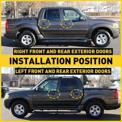 Left Right & Door Handle Set For 1998-2001 Ford Explorer Front Outer Primed 2Pc 6B93BC-57