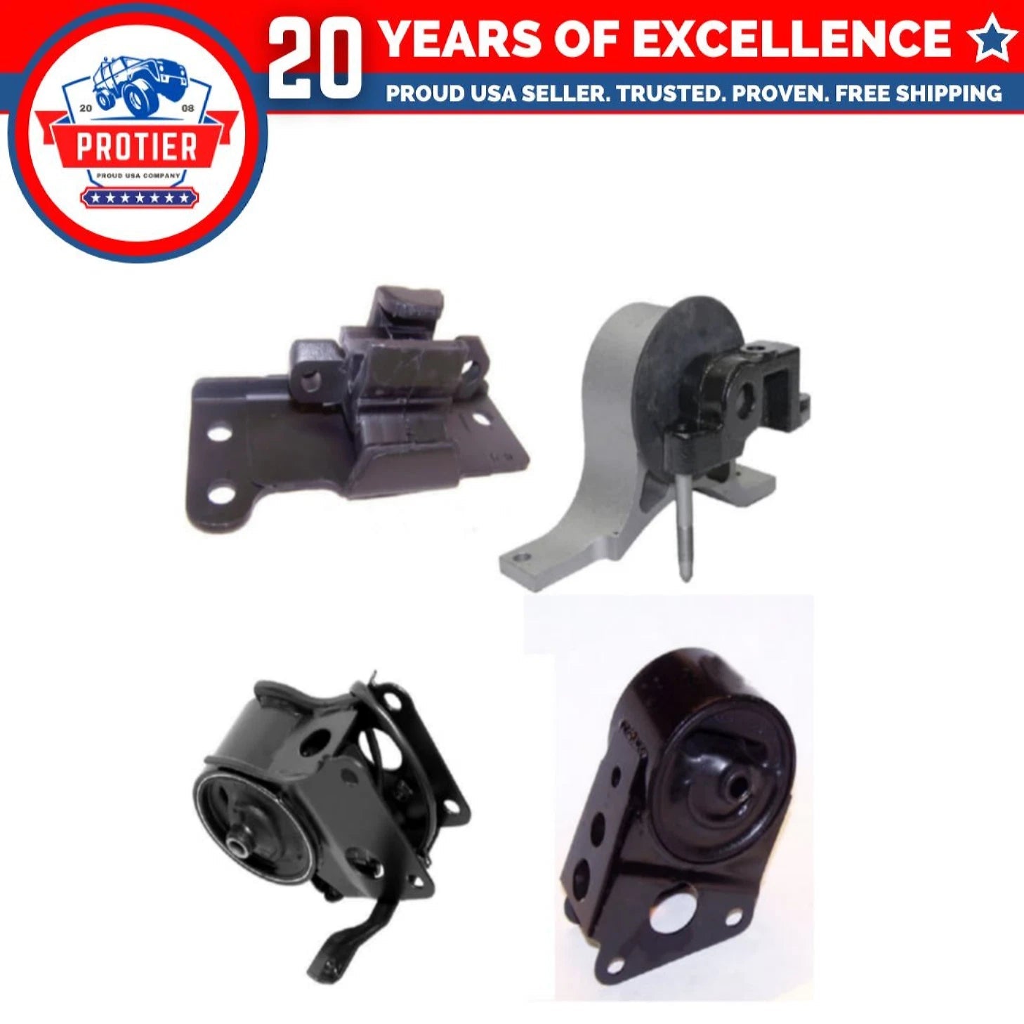 Engine Motor & Trans. Mount Set for 2004-2006 Nissan Maxima 3.5L Auto W/ SENSOR 6B93BC-57
