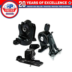 Fits 2006-2012 Toyota RAV4 3.5L 2WD FRNT/RR Motor & Trans Mount Set 3pcs : 6B93BC-57