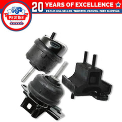 Fits 1998-2004 Cadillac Seville 4.6L Front & Rear Motor & LT Trans Mount Set 3pc 6B93BC-57