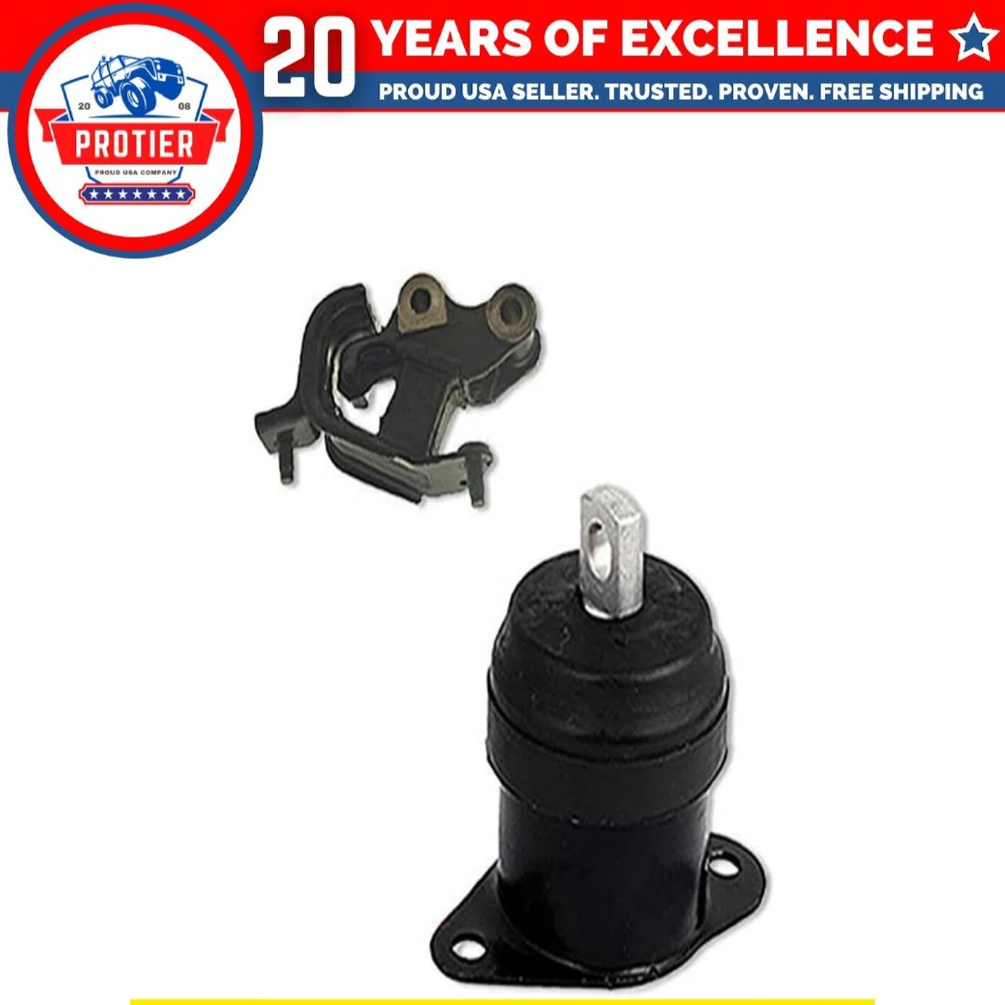 Fits 2003-2007 Honda Accord 2.4L MANUAL Front Right Motor & Front Trans Mount : 6B93BC-57