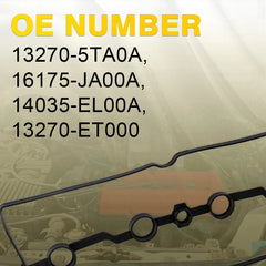3X Valve Cover Gaskets Seals For 2013 Nissan NV200 S SV 2.0L L4 Gas 2017Juke EOA 6B93BC-57