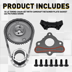 LS Timing Chain Set Fits GM 4.8 5.3 5.7 6.0 LS1 LS2 LS3 LS6 L99 LS4 LS9 LSA EOA 6B93BC-57