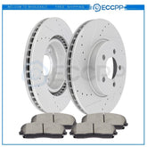 Front Ceramic Brake Pads Rotors For Dodge Charger Challenger 2011-2018 Drilled 6B93BC-57