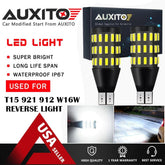 AUXITO LED Reverse Back Up Light Bulb 921 912 W16W T15 906 916 Super White 6000K AUXITO