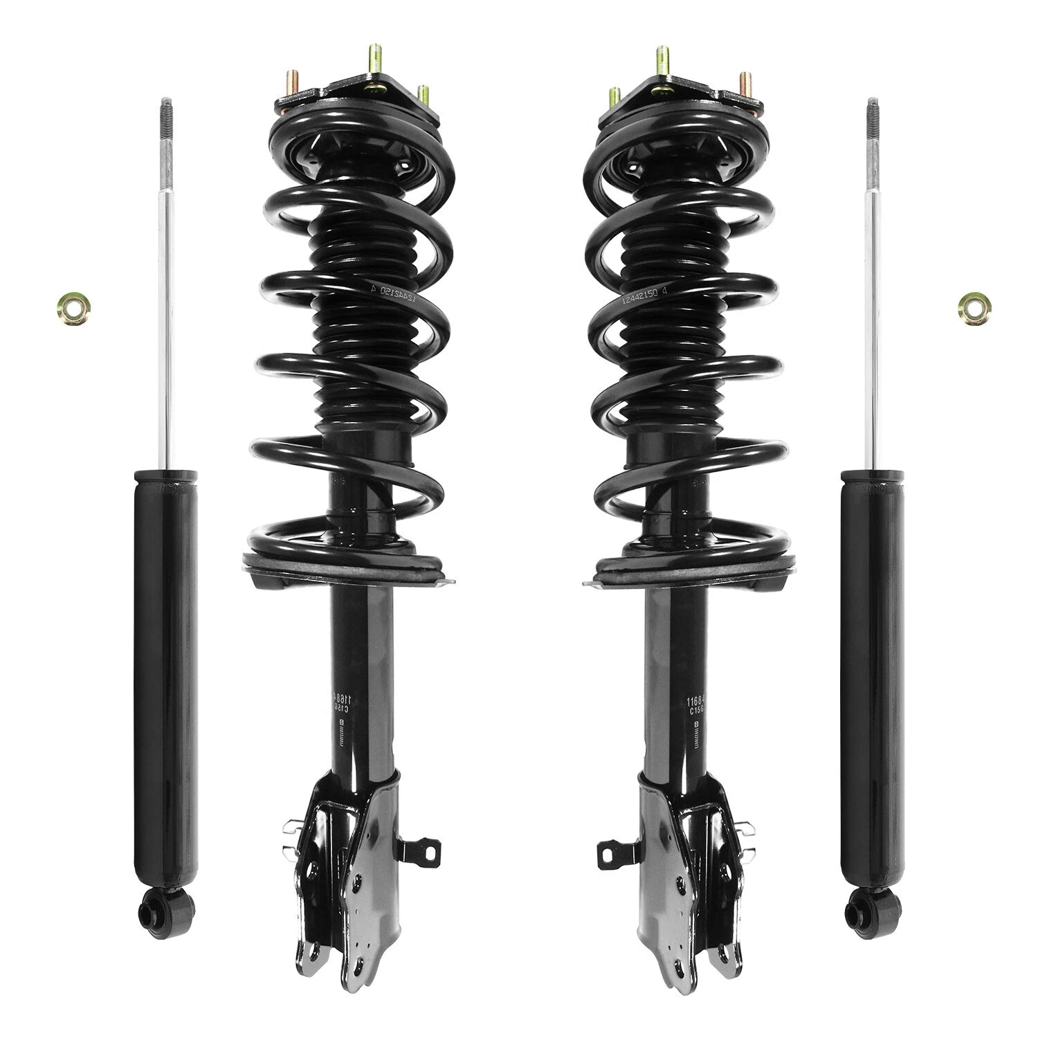 Front & Rear Complete Strut Assembly Shock Kit for 2007-2012 Mazda CX-7 6B93BC-57