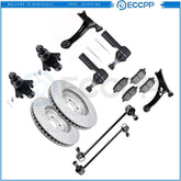 Front Lower Control Arm Suspension with Brake Rotor Pad For 2003-08 Vibe Matrix 6B93BC-57