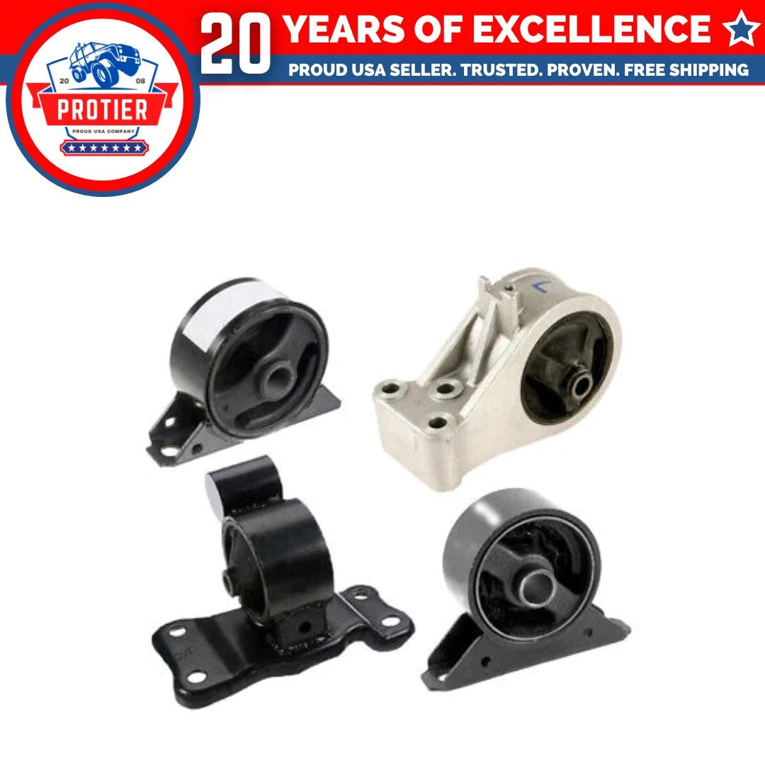 Engine Motor & Trans Mount Set 4PCS Compatible for 99-02 Mitsubishi Mirage 1.5L 6B93BC-57