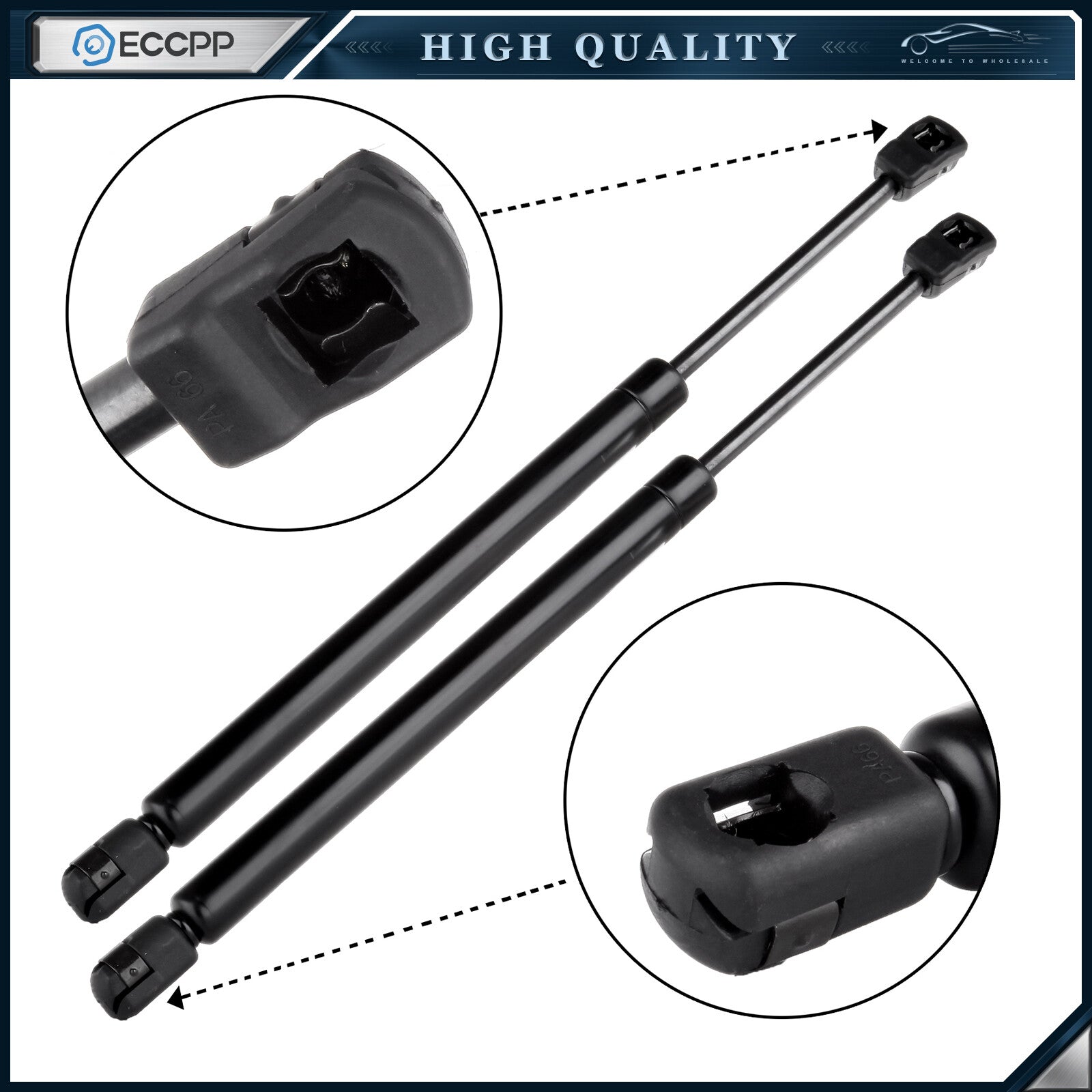 ECCPP 2x Window Glass Lift Supports Shocks For Ford Excursion 2000-2005 4WD 6600 ECCPP