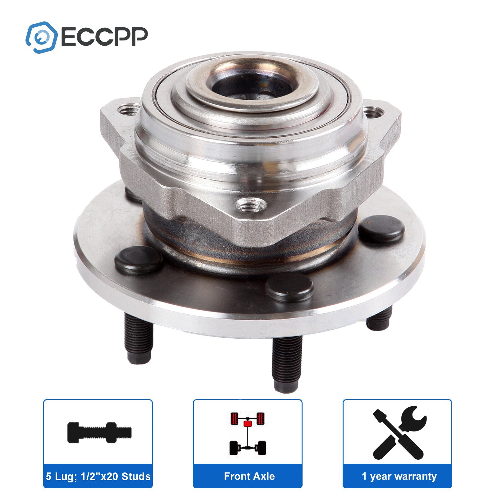 1P Wheel Hub Bearing Assembly Front For 2002 2003 2004 2005 Jeep Liberty Non-ABS 6B93BC-57